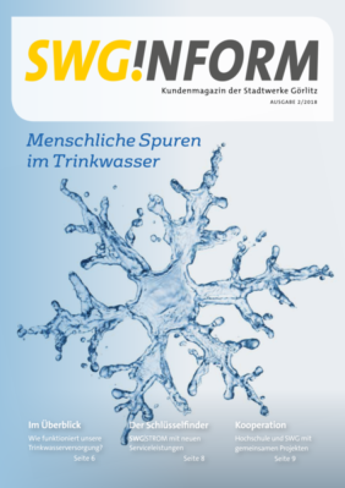 Die neue SWG.Inform "Menschliche Spuren im Trinkwasser"