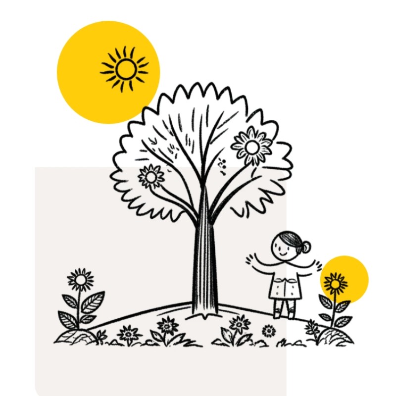 Baum und Wiese